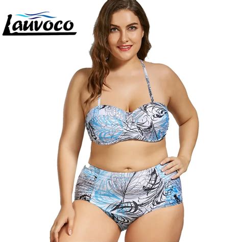 4XL Large Size Bikini Set Plus Size Women Swimsuit Push Up Girl Cross