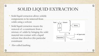 Solid liquid extraction | PPT