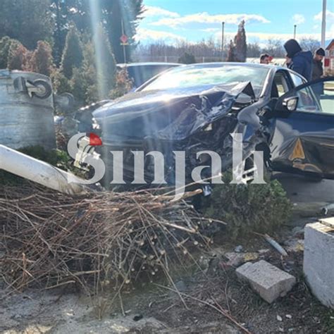 Aksidenti i rëndë në Pejë pamje nga vendi i ngjarjesSinjali