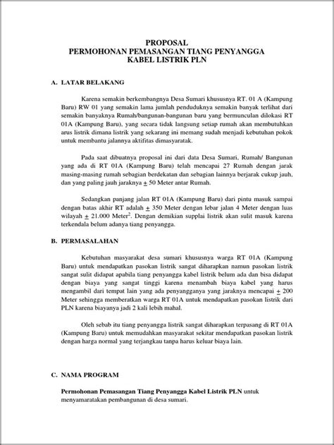 Contoh Surat Permohonan Pemasangan Listrik Baru Surat Permohonan Desain Contoh Surat 5x8kojr8qj