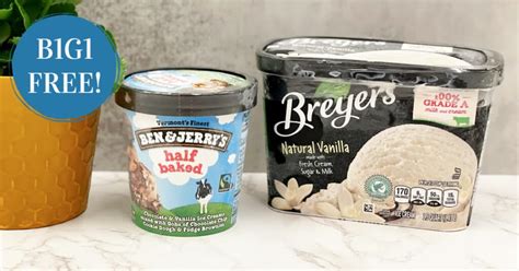 Breyers And Ben And Jerrys Ice Cream Is B1g1 Free At Kroger Kroger Krazy