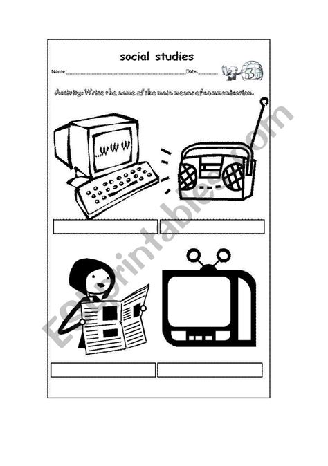 Means Of Communication Esl Worksheet By Dianis