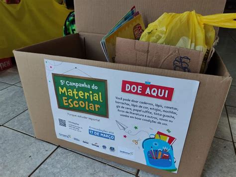 Segue A Campanha De Arrecada O De Materiais Escolares Em Marechal