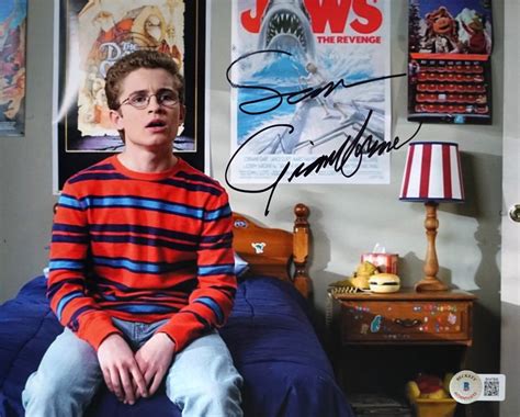 The Goldbergs Sean Giambrone Adam Goldberg Autograph Photo With