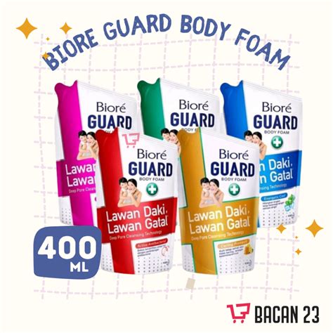 Jual Biore Guard Body Foam Anti Bakterial 400ml Sabun Mandi Cair