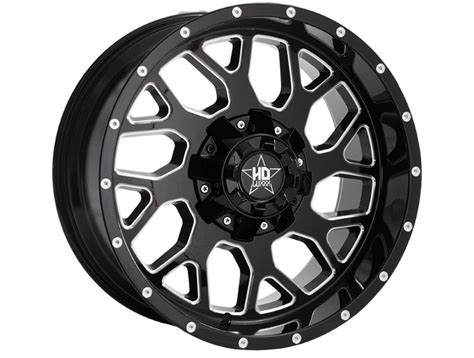 Luxxx Hd Milled Gloss Black Lhd Wheels Havoc Offroad