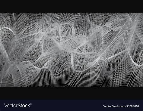 Abstract Linear Black And White Background Vector Image