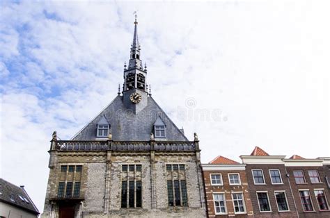 City Hall of Schoonhoven, the Netherlands Stock Photo - Image of detail ...