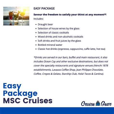 Msc Drinks Package Prices 2024 Europe Terza Georgine