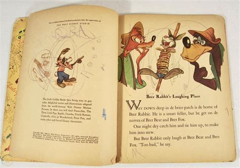 1947 Walt Disneys Uncle Remus Little Golden Book Q Editn Brer Rabbit Brer Fox 1883446344