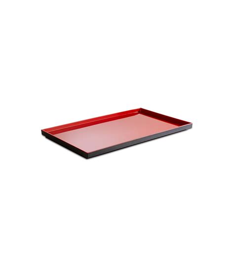 Tray Gn Melamine Black And Red Inside Stellinox