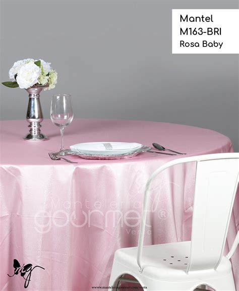 Mantel M163 BRI Rosa Baby Mantelería Gourmet