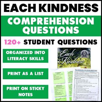 Each Kindness Open Ended Discussion Questions Reading Response