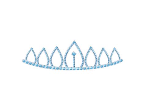 Tiara prateada em forma de uma série de folhas pequena ilustração