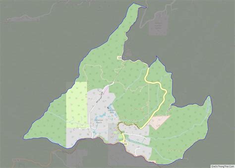 Map of Mountain Center CDP