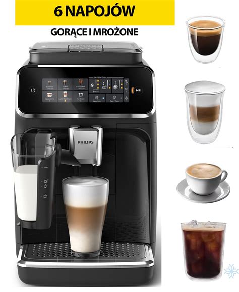 PHILIPS LatteGo EP3341 50 Silent Brew Kawa mrożona Ekspres niskie