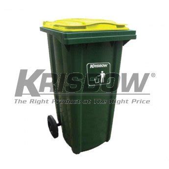 Jual Tempat Sampah Dust Bin Neo Green L With Yellow Lid Krisbow Di