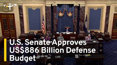 U S Senate Approves Us Billion Defense Budget With Measures For