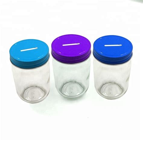 70mm Coin Slot Lids For Mason Jar High Quality Mason Jar Lids Piggy