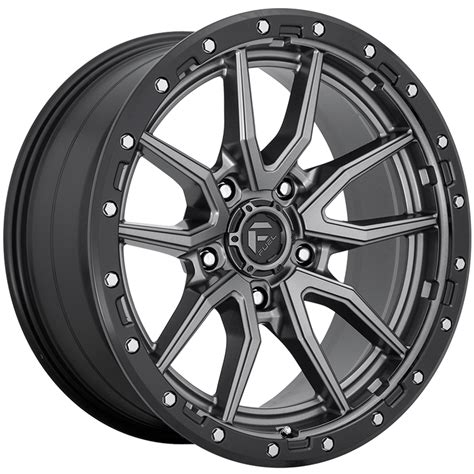 Fuel Rebel 5 Wheel Grey Finish Les Schwab