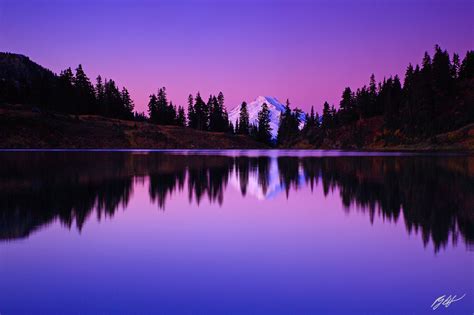 M319 Sunrise Mt Baker Reflected In Twin Lakes Washington Randall J Hodges Photography