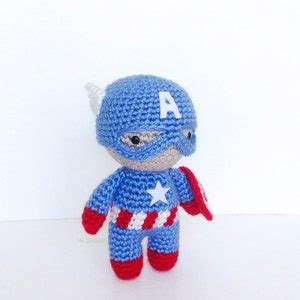 Captain America Crochet Pattern Amigurumi Avengers - Etsy