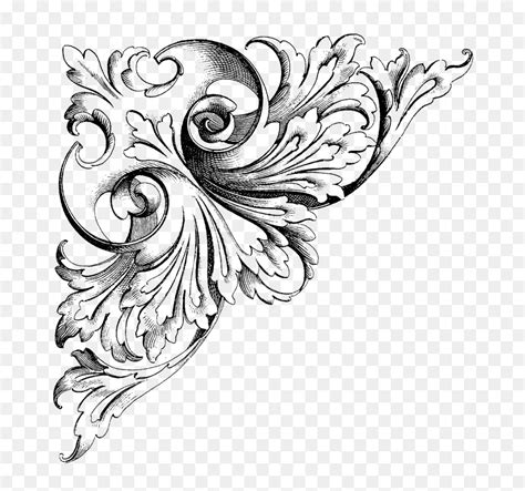 Filigree Drawing, HD Png Download - vhv