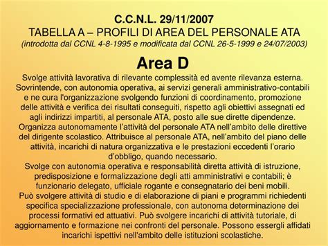 PPT TABELLA C1 Equivalenza Vecchio Nuovo Ordinamento Personale ATA