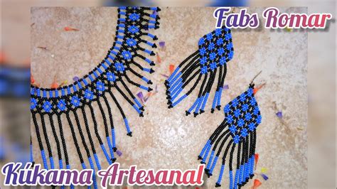 Aretes De Chaquira Rombos Azules Cascada Sencilla Youtube