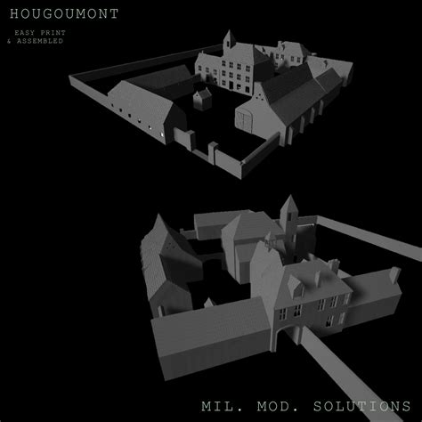 Stl File Hougoumont Napoleon Waterloo Estate 28mm 🧨 ・3d Print Design To