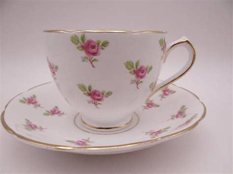 S Vintage Duchess English Bone China Teacup Pink Rose English