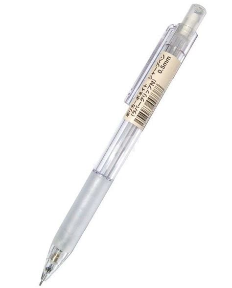 Muji Clear Mechanical Pencil W Eraser 05mm Made In By Miaolife