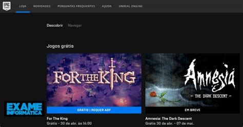 Exame Inform Tica Epic Games Store Passa A Ter Autentica O De Dois