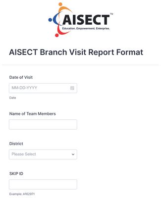 Branch Visit Report Form Template | Jotform