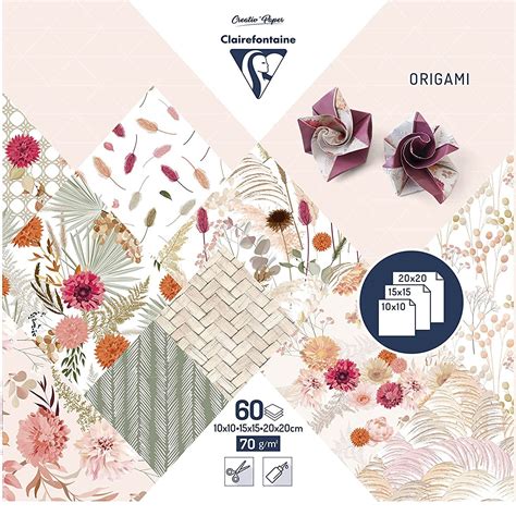 Hartie Origami Clairefontaine Floral Dimensiuni X Cm X Cm