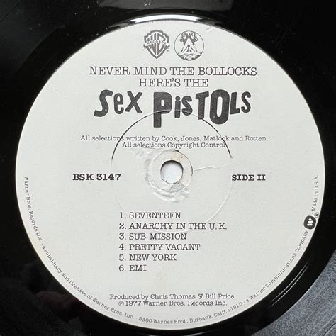 Never Mind The Bollocks Here S The Sex Pistols For Sale Elvinyl