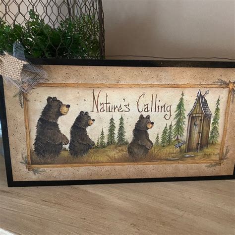 Bear Bathroom Decor - Etsy