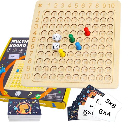 Montessori Multiplikationsbrett Holz Multiplikationstafel für 1x1