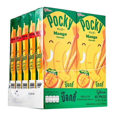 Glico Pocky Mango Biscuits Sticks X10 Boxes NTUC FairPrice