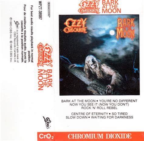 Ozzy Osbourne – Bark At The Moon (1983, Cassette) - Discogs