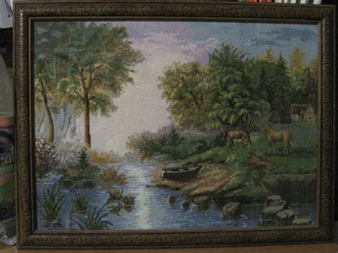 Вышивка крестом, картины