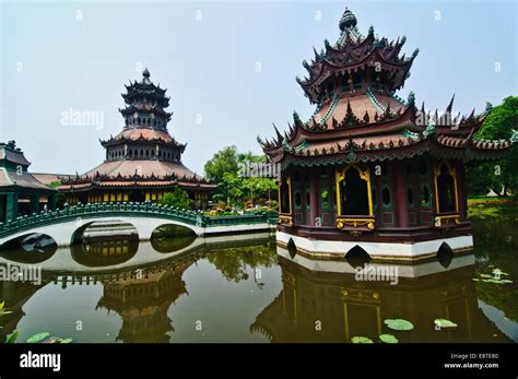 The Phra Kaew Pavilion At The Ancient Siam Thailand Stock Photo Alamy