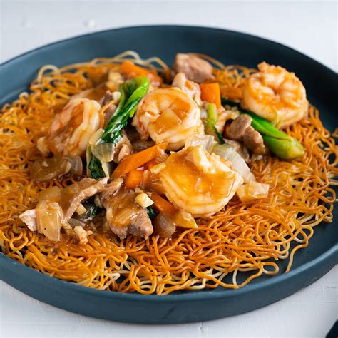 Hong Kong Crispy Noodles with Pork and Prawn | Marion's Kitchen