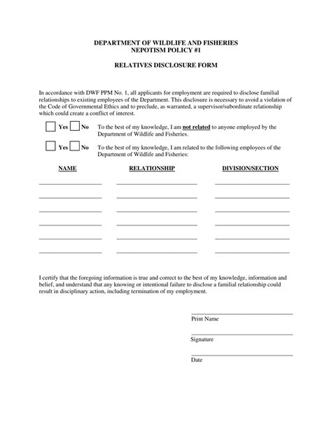 Louisiana Relatives Disclosure Form Fill Out Sign Online And