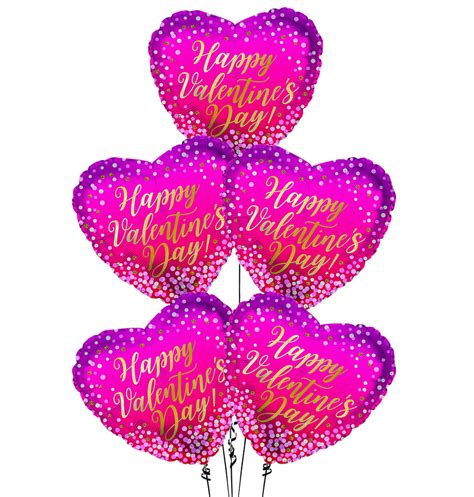 PMU St. Valentine's Day Balloons 17 Inch Mylar Happy Valentine's Day ...