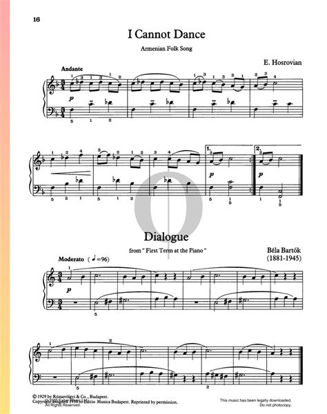 I Cannot Dance E Hosrovian Piano Sheet Music Oktav