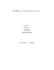 Configuring Vlans And Trunks Docx Lab Title Week Configuring