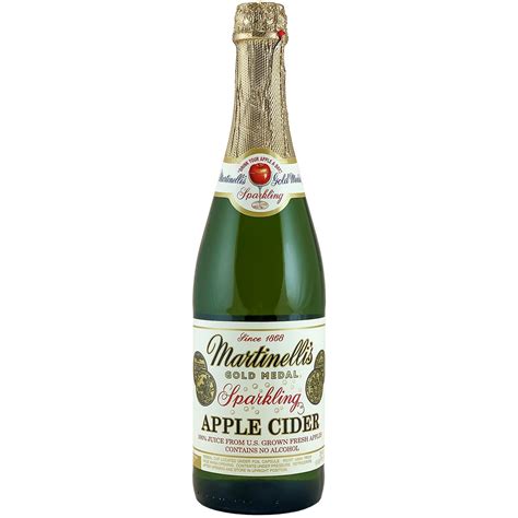 Martinellis Gold Medal Sparkling Apple Cider With 100 Pure Juice 25