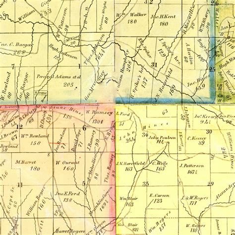 Vintage Map Of Harrison County Ohio 1862 By Teds Vintage Art