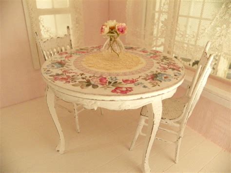 Dollhouse Dinning Room Table Dolls House Dollhouse Etsy